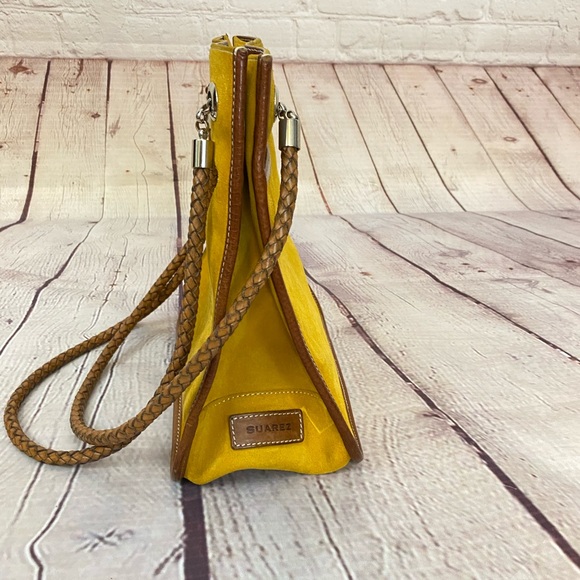 Suarez Suede Leather Handbag - Picture 2 of 6